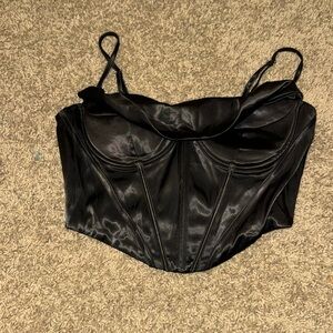 Black corset top